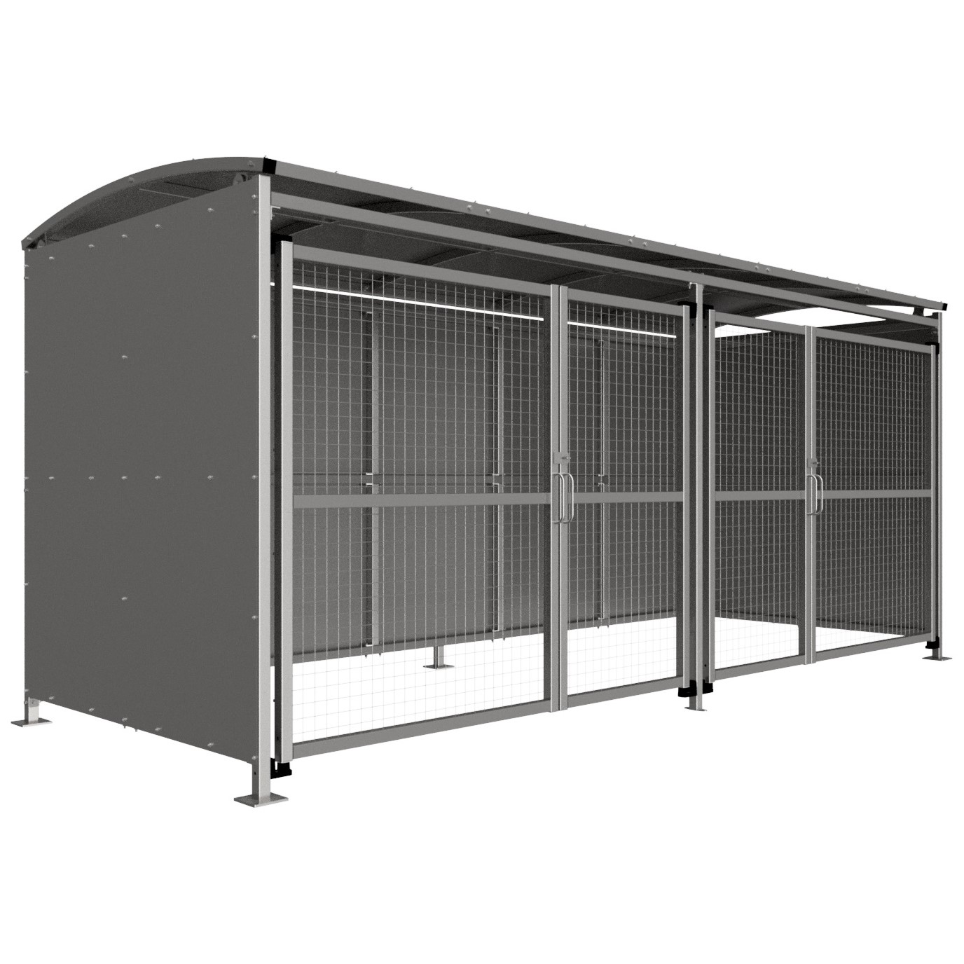 AUTOPA MM1 Shelter C/W Mesh Doors - Galvanised