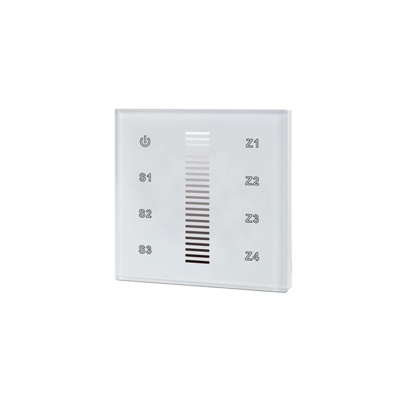 Integral RF Wall Mount Touch Remote Single Colour 4 Zone
