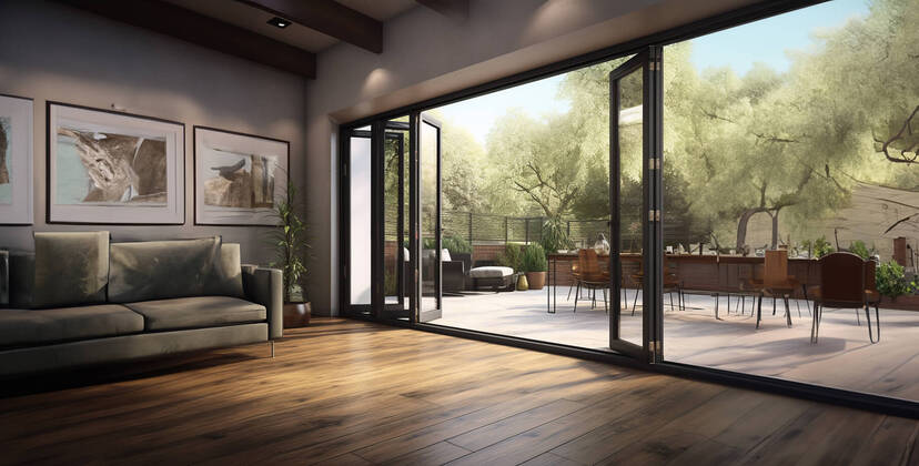 Thermally Broken Aluminium Bifold Doors