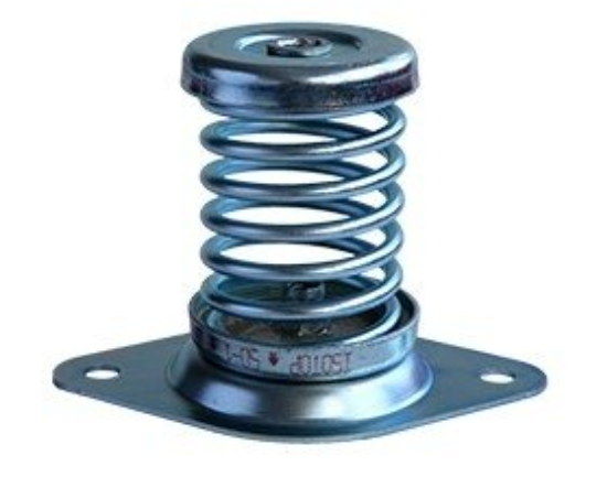 FSD8 AXC spring set 6 =2400kg  set: 6 pcs incl. baseplate, steel spring