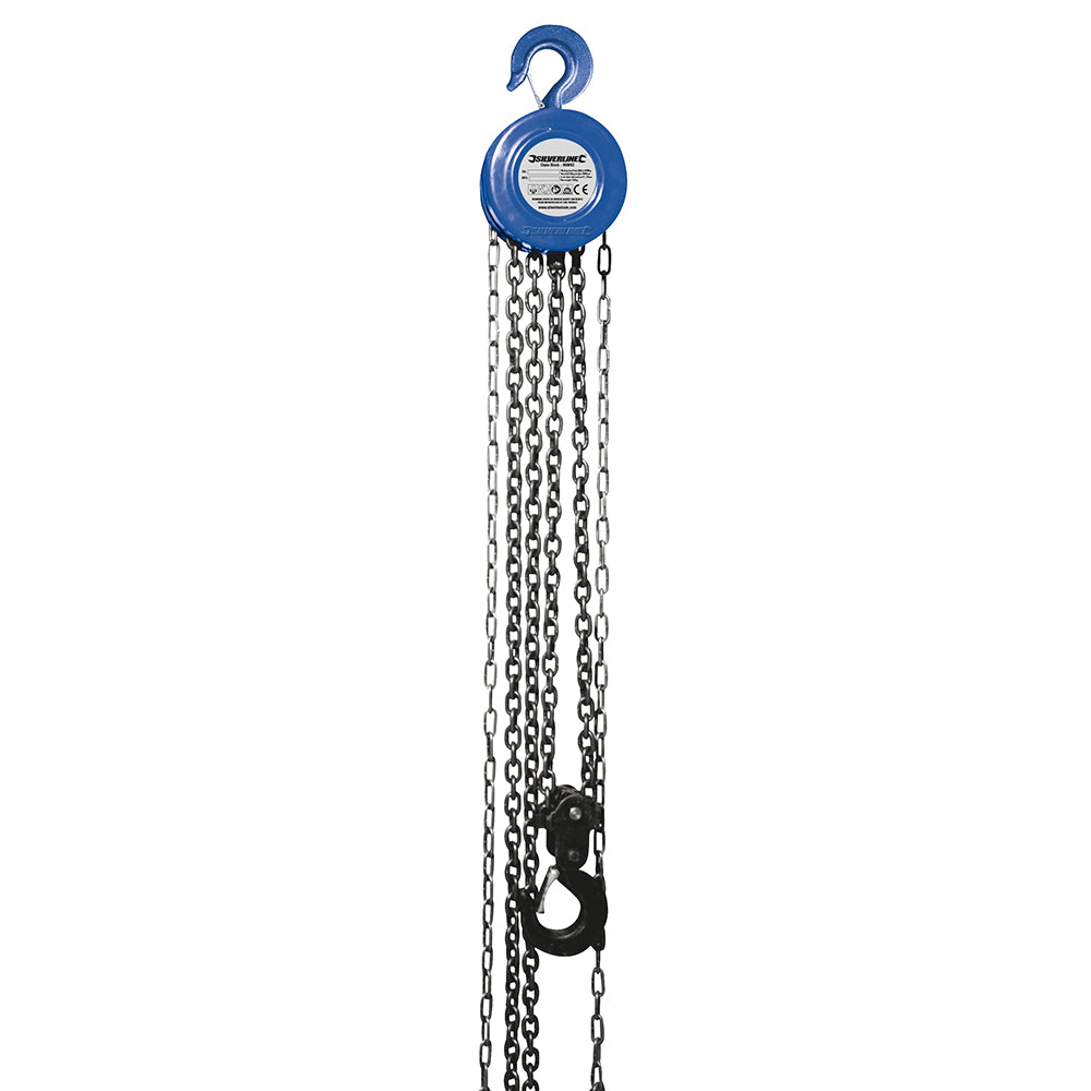 Silverline 868692 Chain Block 2000kg / 3m Lift Height