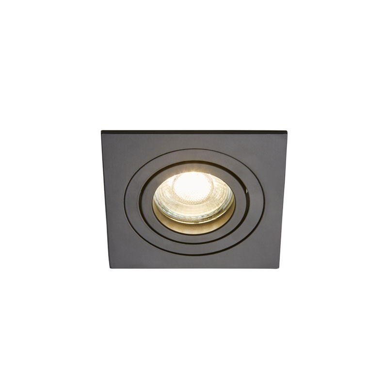 Forum Pasto Square Adjustable GU10 Downlights Matt Black