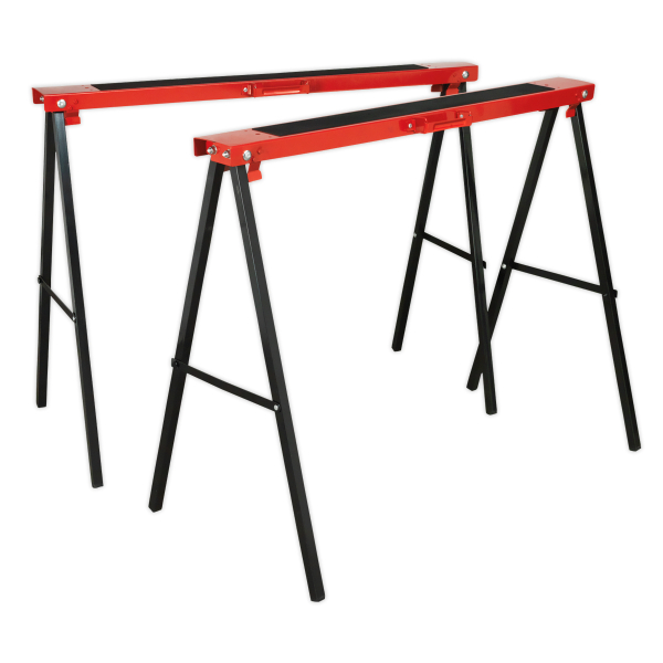 Fold Down Trestles Pair 100kg Capacity