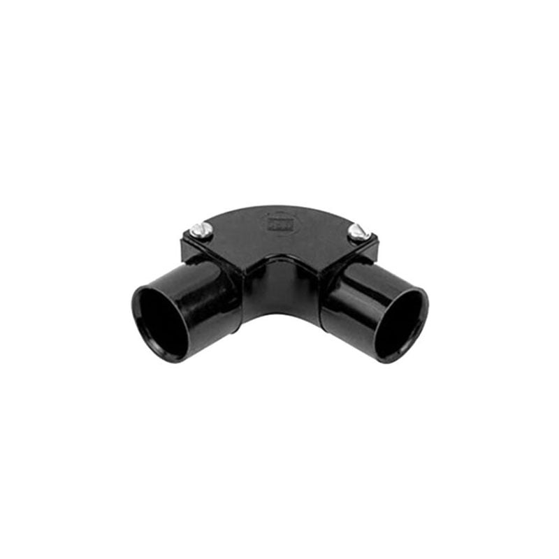 Falcon Trunking 20mm Inspection Elbow Black Single Only