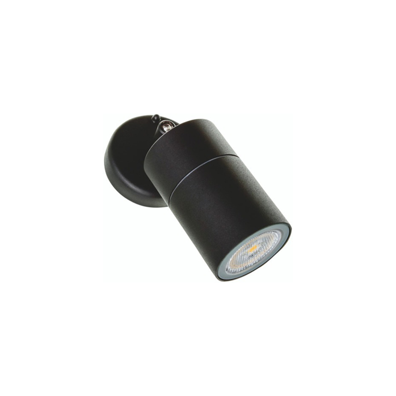 TimeGuard IP65 Flexible Single Spot Light Black