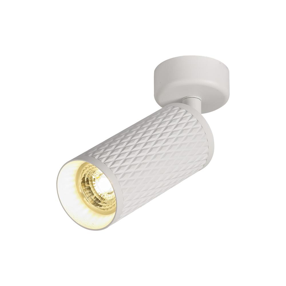 Luxuria Swirl 6.5cm Adjustable Surface Mounted Ceiling/Wall Spot Light 1xGU10 Sand White