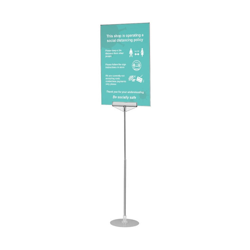 A3 Acrylic Poster Display Stand Adjustable Height,