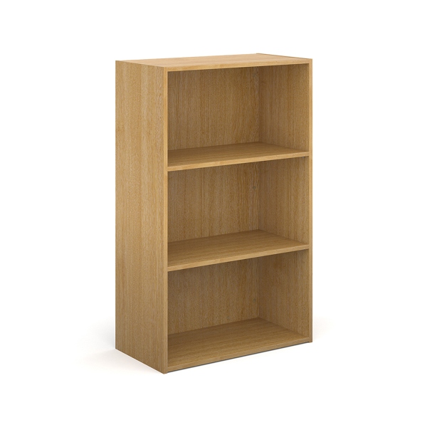 Contract Bookcase with 2 Shelves - Oak