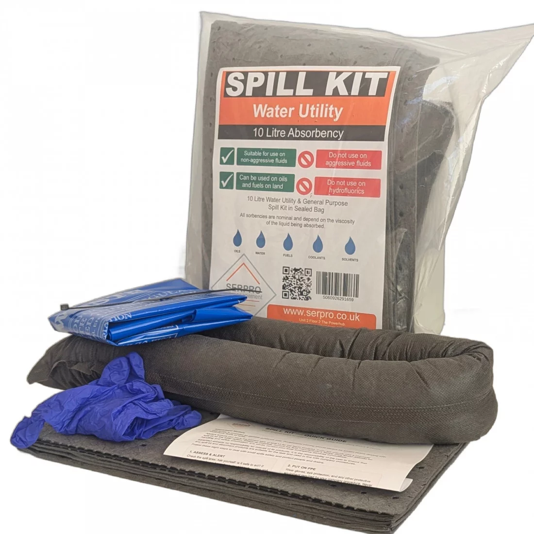 10 Litre Water Utility Spill Kit General Purpose