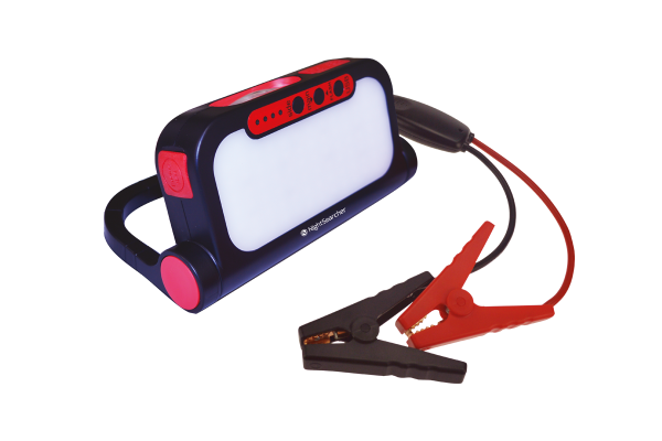 STAR BOOSTER � 500 LUMEN RECHARGEABLE CAR JUMP STARTER (with Torch, Flood and Red Flashing Light)