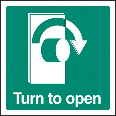 Turn to open - right