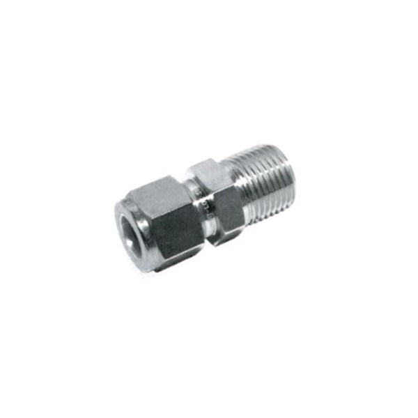 10mm OD Hy-Lok x 1/8" NPT Male Connector 316 Stainless Steel