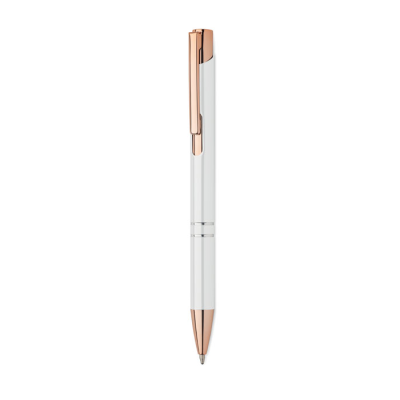 RECYCLED ALUMINIUM METAL PEN in White.