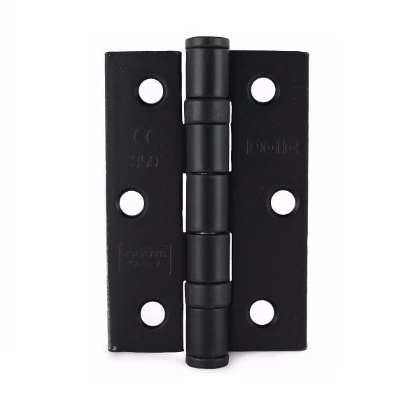 Excel 76mm Grade 7 Bearing Butt Hinge Black