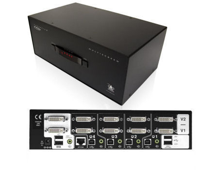 AV4PRO-DVI-DUAL AdderView DVI PRO Multiscreen 4 port DUAL VIDEO KVM switch ( MultiVideo DVI-D with USB2 )