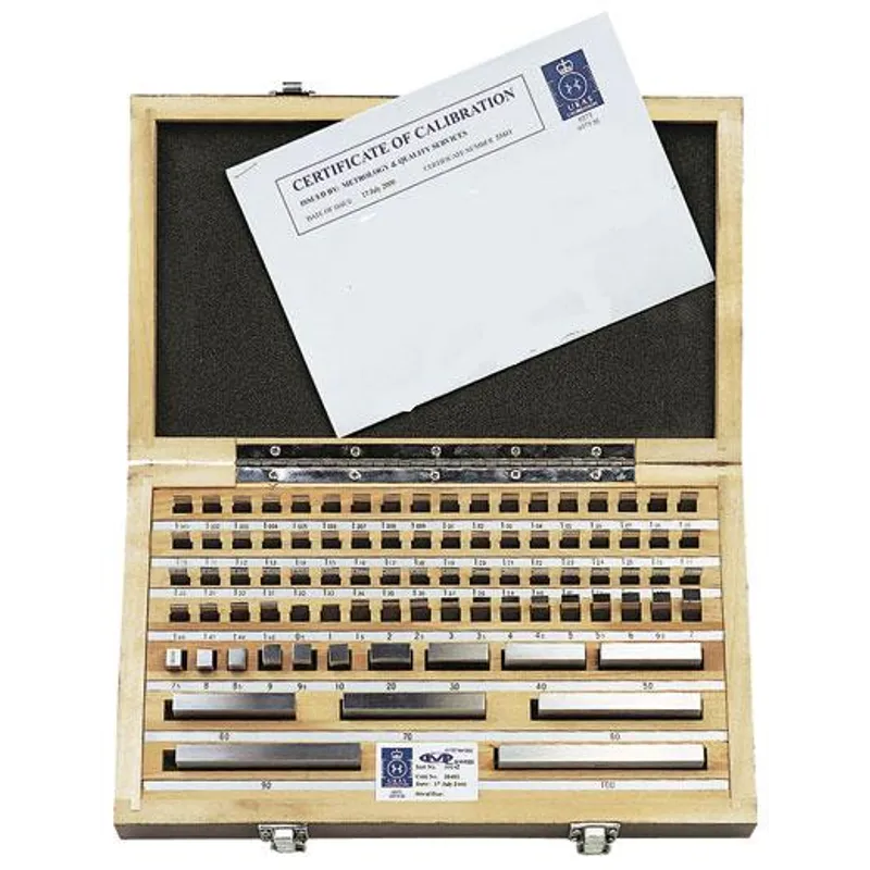 Imperial Gauge Block Set (E36) Grade 1 Manufactured to ISO3650 from heat treated stress relieved steel