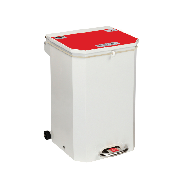 50 Litre Hospital Bin - Red Lid - 'Anatomical Waste For Incineration' Label