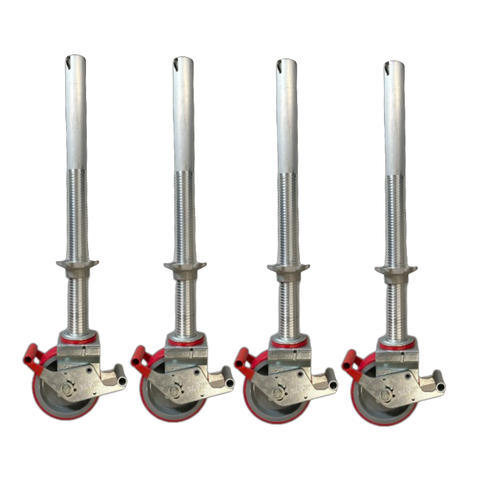UK Provider Of 150mm / 6" Alloy Tower Adjustable Legs + Castors