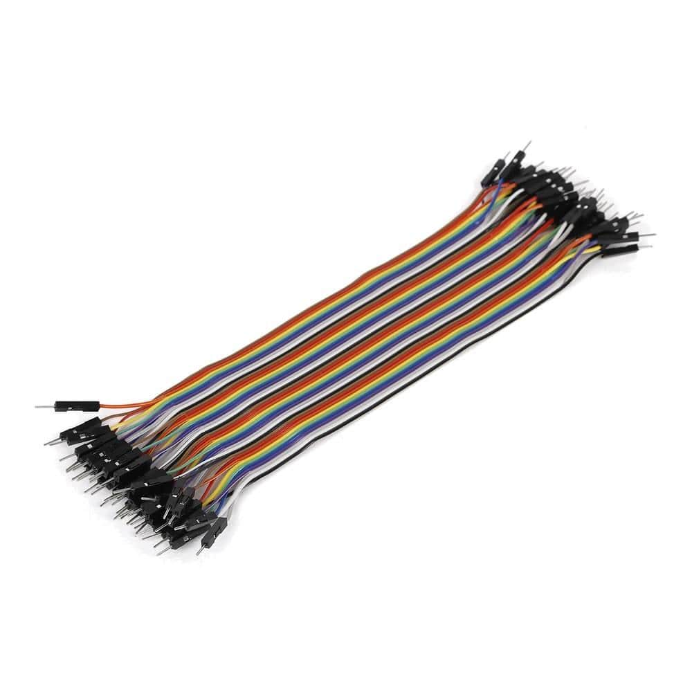 Ribbon Cable 40-wire, Male/Male, 20 cm