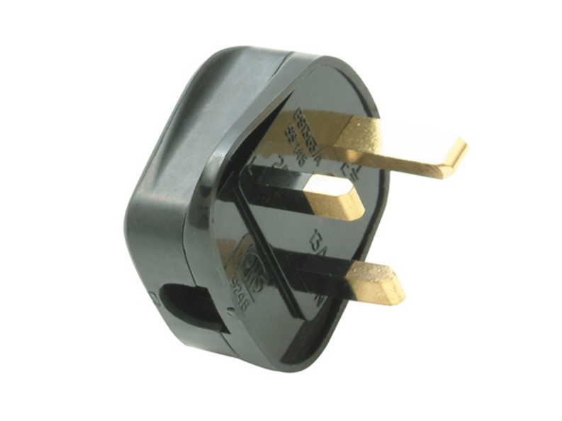 SMJ Black 13A Fused Plug (Trade Pack of 20)