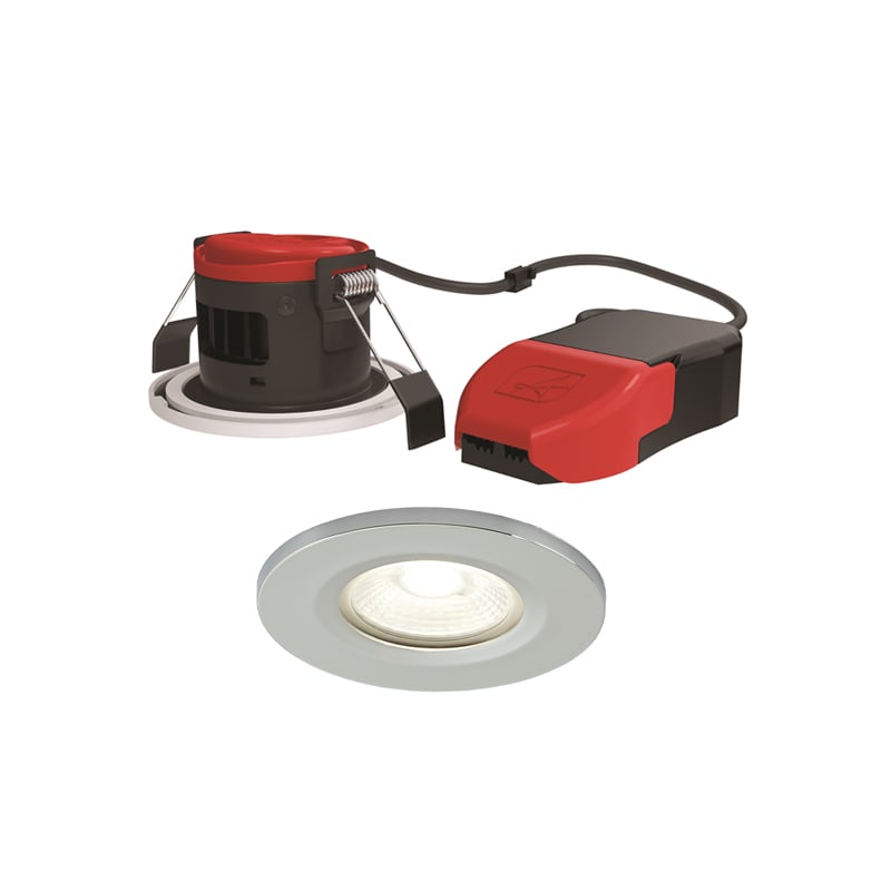 Ansell Prism Pro CCT Dual Wattage LED Downlight Chrome