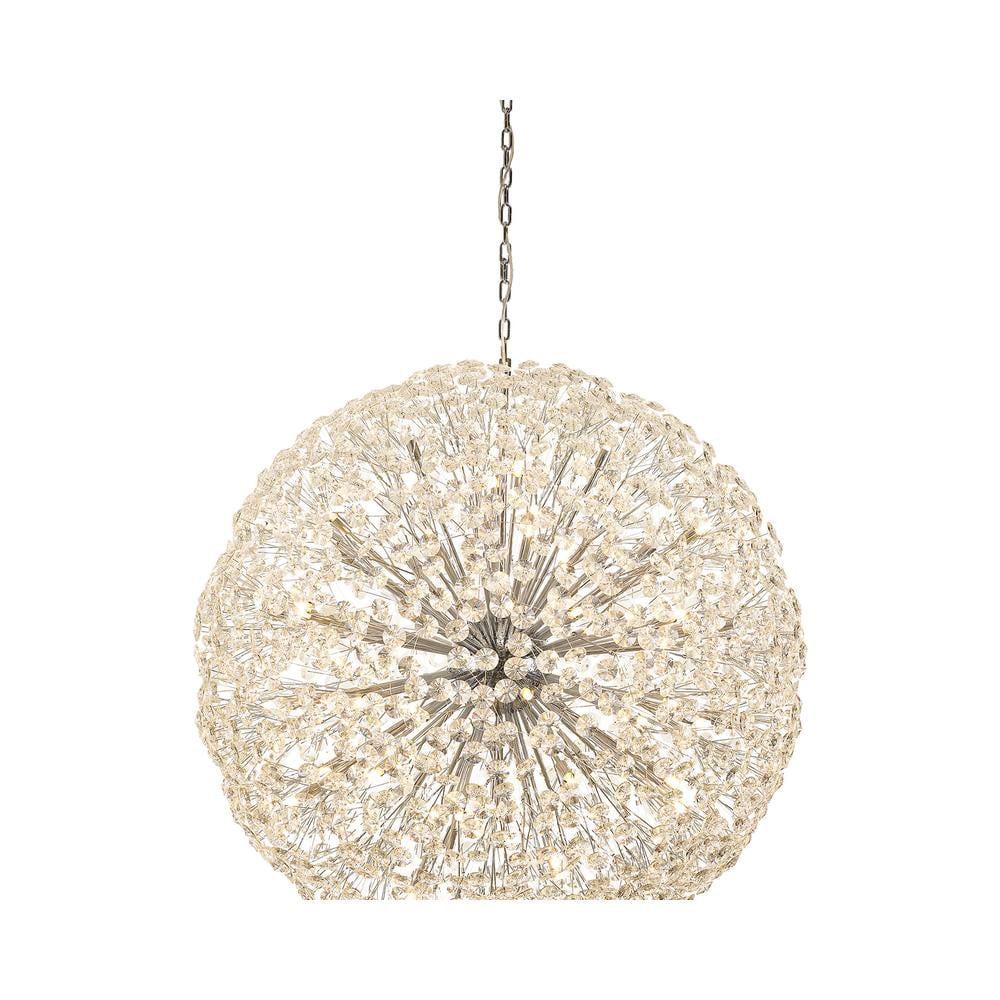 Luxuria Paramount 120cm Pendant 1.2m Sphere 64 Light G9 Polished Chrome / Crystal