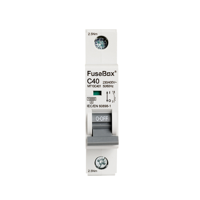 FuseBox MT10C401 MCB 40 Amp C Type 10kA 1 Pole