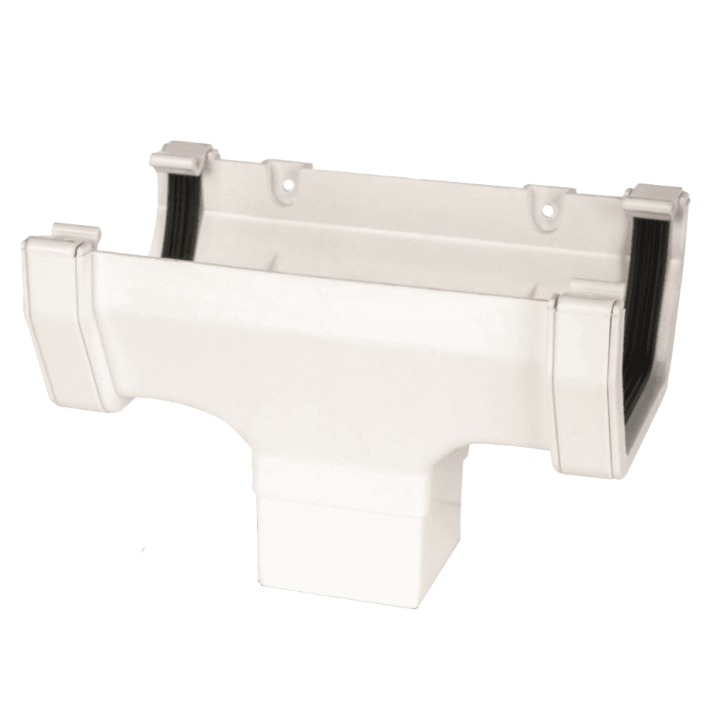 White Square PVC Guttering Fittings