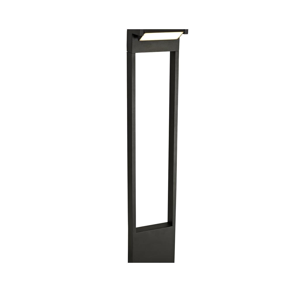 Luxuria Westeros Tall Post 1x10W LED 3000K 720lm IP54 Graphite Black