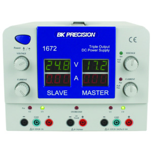B&K Precision 1672 DC Power Supply, Triple Output, 32 V / 3 A, 5 V / 3 A, 207 W, 1670 Series