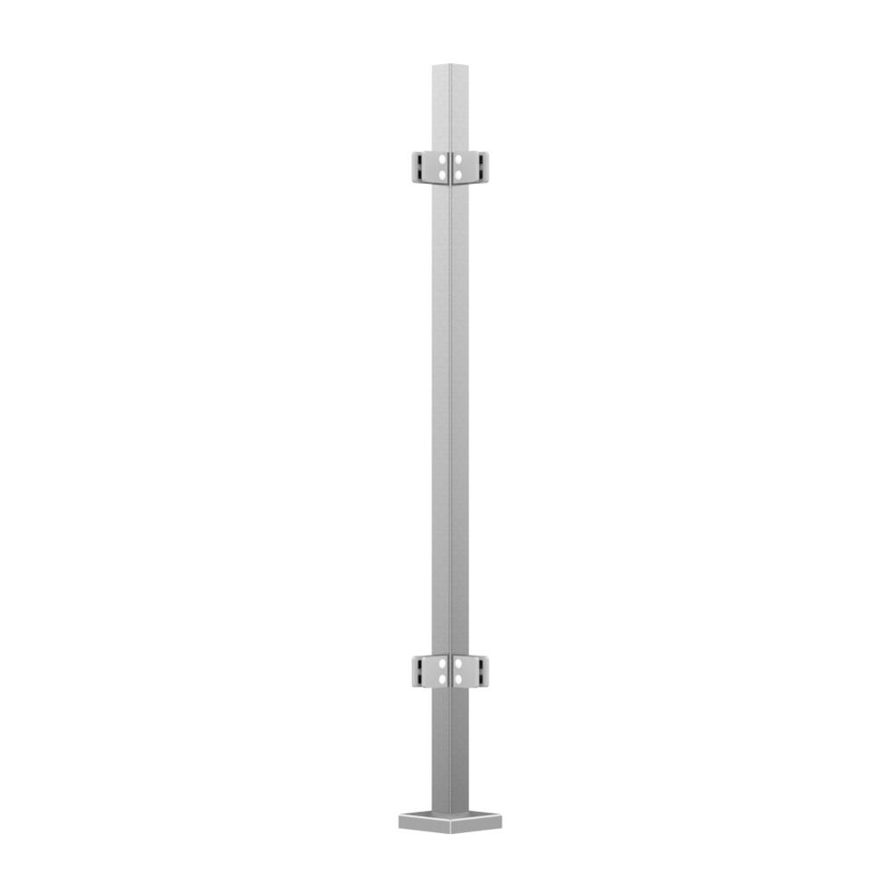 40mm Sq. Corner Post Welded Base & Cover4 x Clamps, Without Top, 1100mm High
