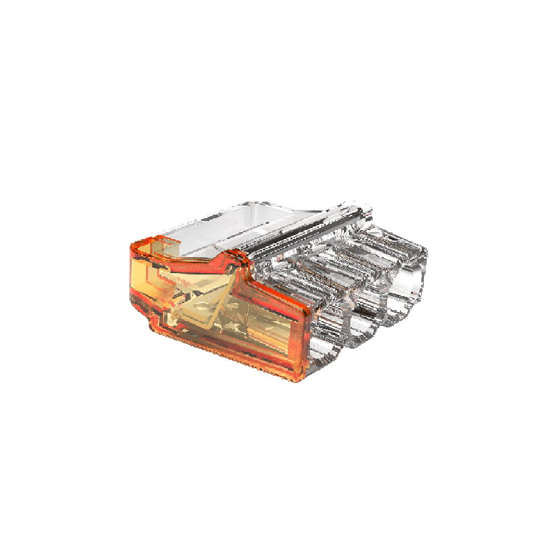 Unicrimp 450V Orange 3 Port Transparent Connector Pack of 100