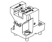 Radial single side twin static tool QD&#61;25mm