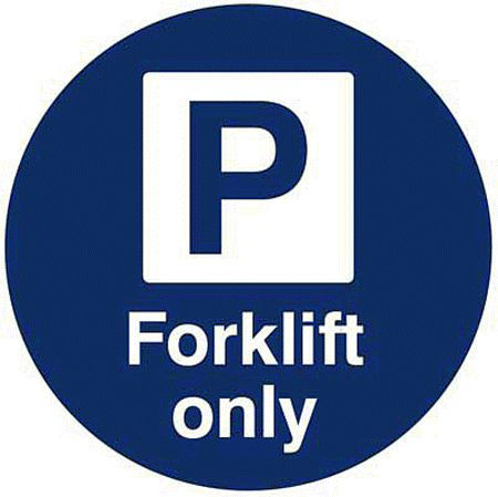 Forklift parking floor graphic 400mm dia