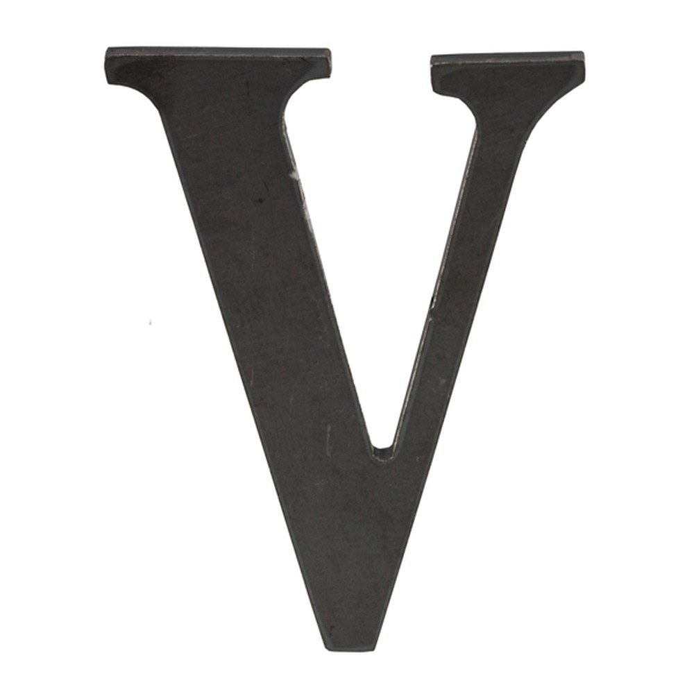 200mm High 6mm Thick Mild Steel Profiled Letter V