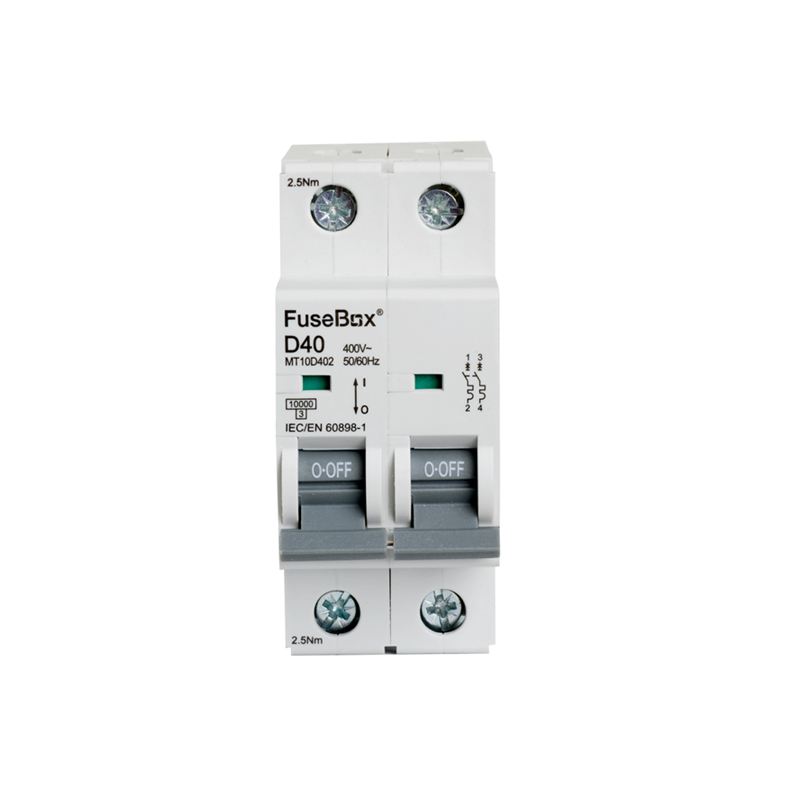 FuseBox MT10D402 MCB 40 Amp D Type 10kA 2 Pole