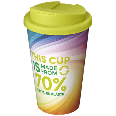 BRITE-AMERICANO® ECO 350 ML SPILL-PROOF THERMAL INSULATED TUMBLER in Lime.