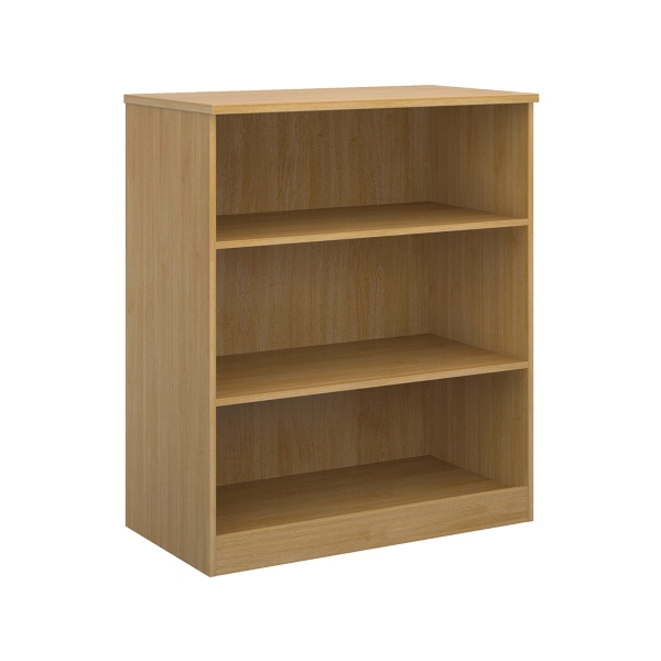 Deluxe Bookcase with 2 Shelves - Oak