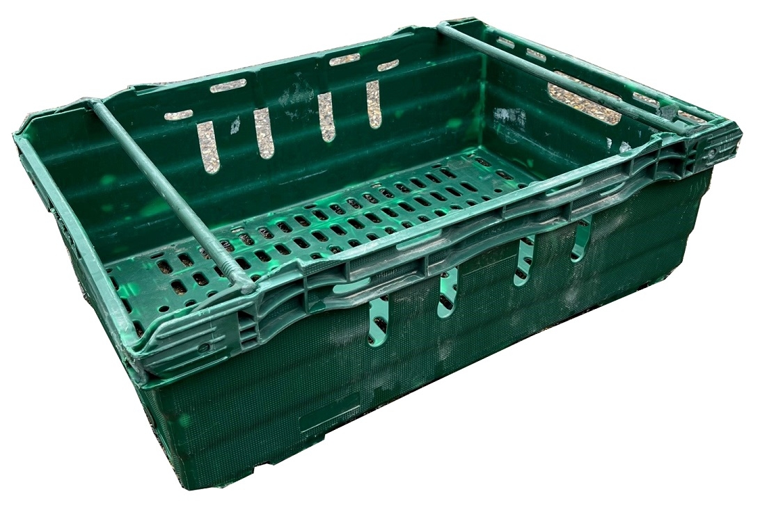 38 Litre Used Heavy Duty Stack/Nest Swingbar Container