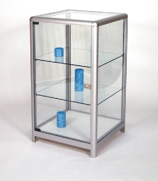 Toughened Safety Glass In Cool Satin Display Cases