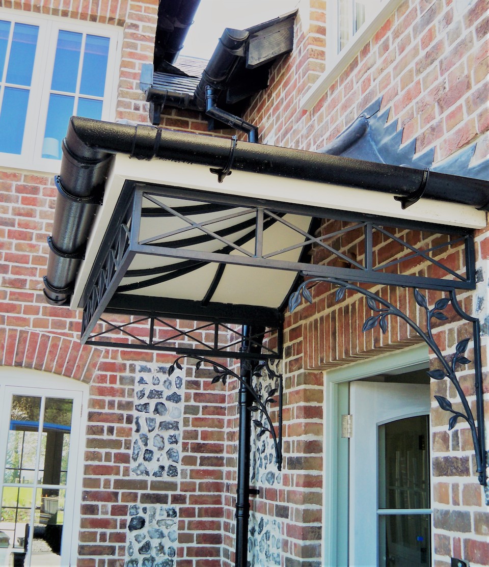 Custom Entrance Canopy with Leaded Roof