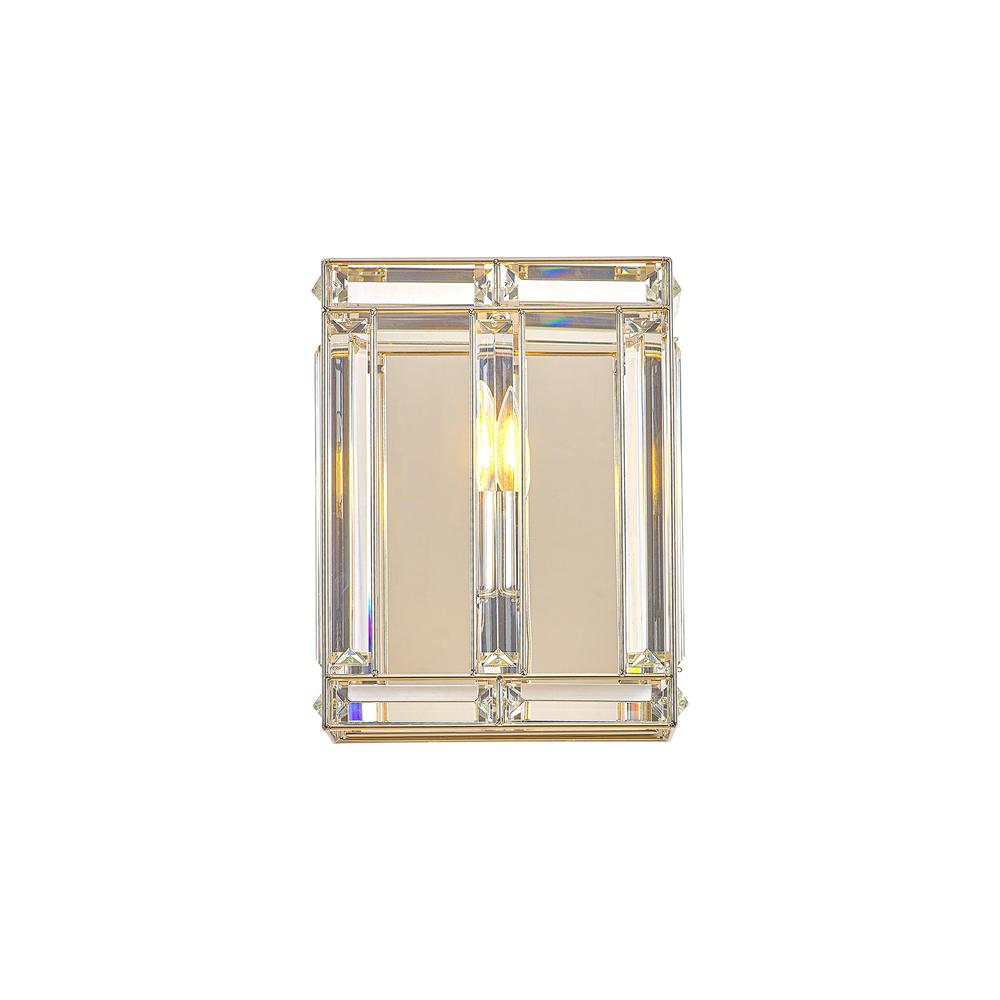 Luxuria Majorelle Square Wall Light 1 Light E14 Polished Nickel