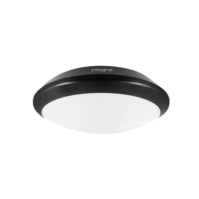 Integral Emergency Tough Shell LED Bulkhead Matt Black