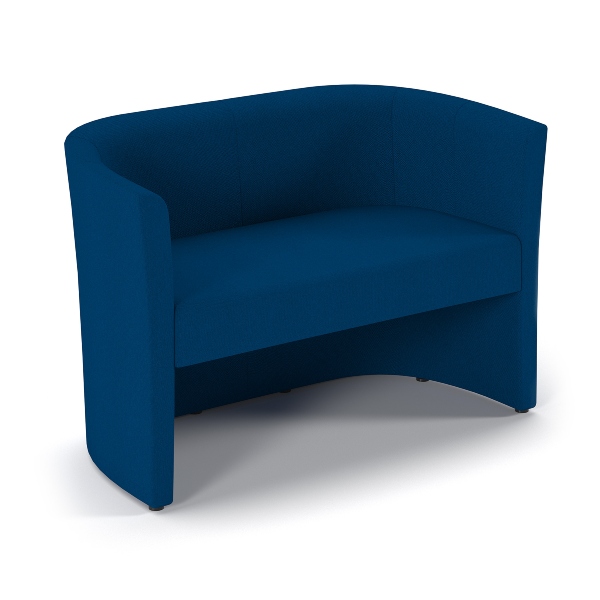 Celestra 2 Seater Reception Sofa - Blue