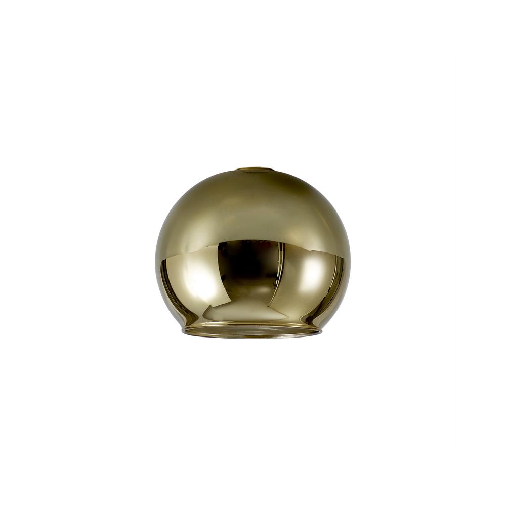 Luxuria Apex 140mm Open Mouth (F) Round Gold Globe Glass Shade