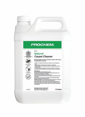 Stockists Of Natural Carpet Cleaner (5L) For Professional Cleaners
