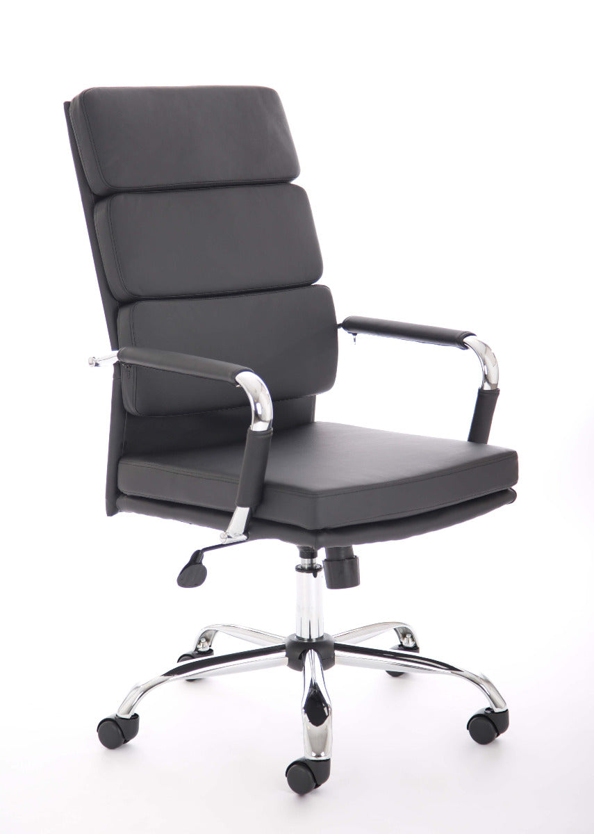Advocate Modern Black Bonded Leather Office Chair North Yorkshire