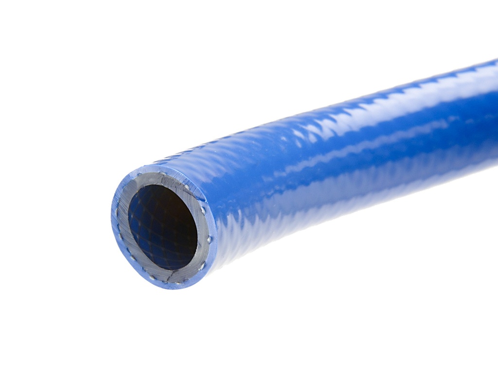 Blue Braided PVC Tube - 12mm ID x 19mm OD
