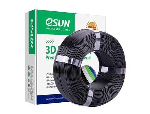 eSUN PLA+ Black 1.75mm 1Kg 3D Printing filament refill coil
