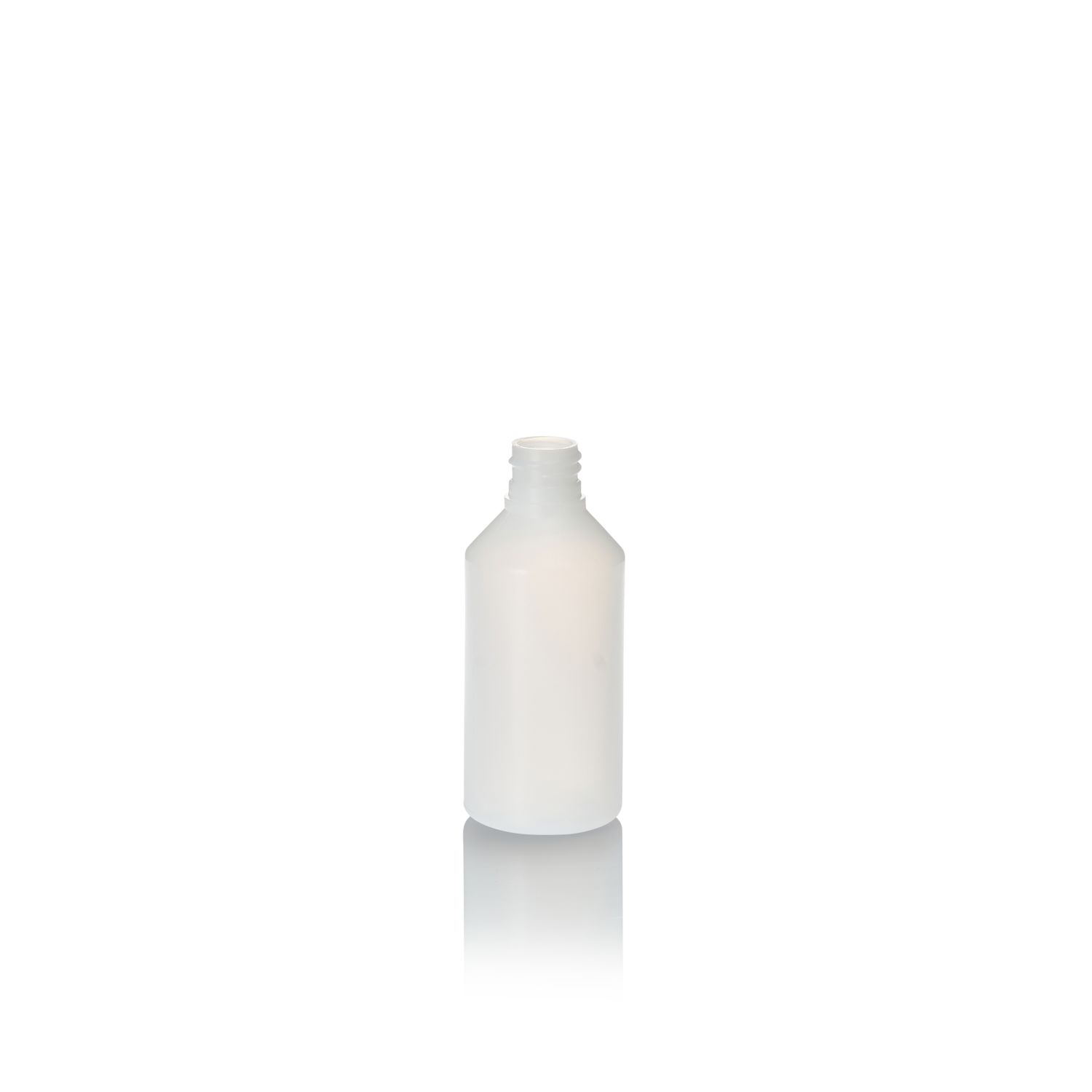 100ml Natural HDPE Cylindrical Bottle